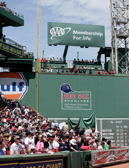 Red Sox Scholars Identity on Green Monster