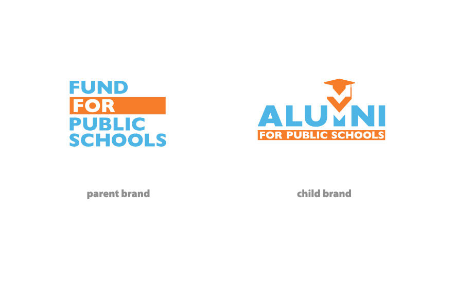 Alumni for Public Schools Identity brand family