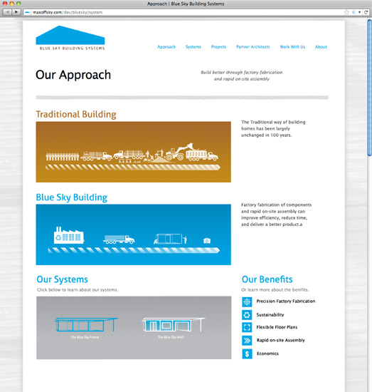 Blue Sky Site Approach Page