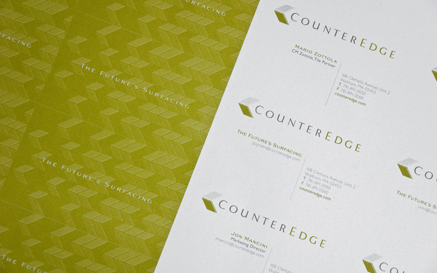 Counter Edge cards press sheet