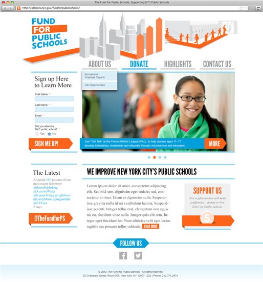 Fund for Public Schools Site Home