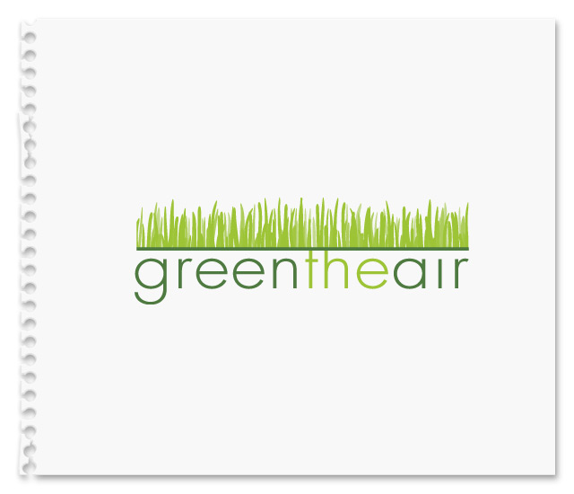 Logo concept uses grass as an icon to visualize 