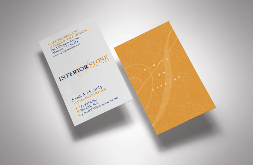 Interior Stone and Tile Business Cards