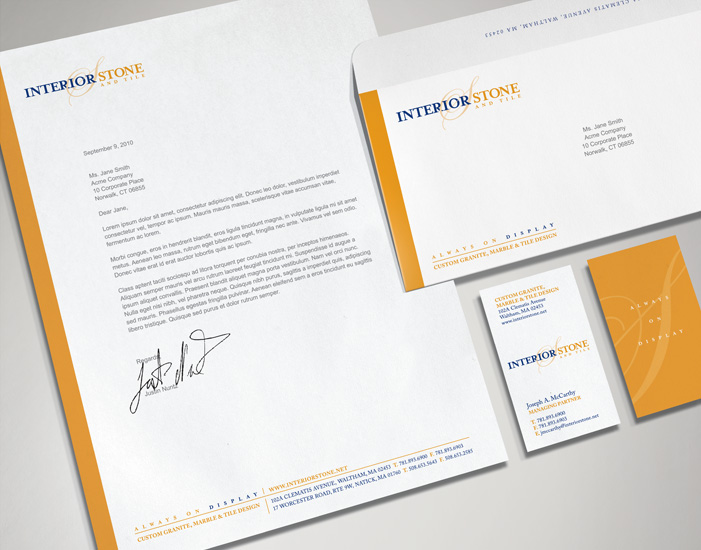 Interior Stone & Tile Letterhead
