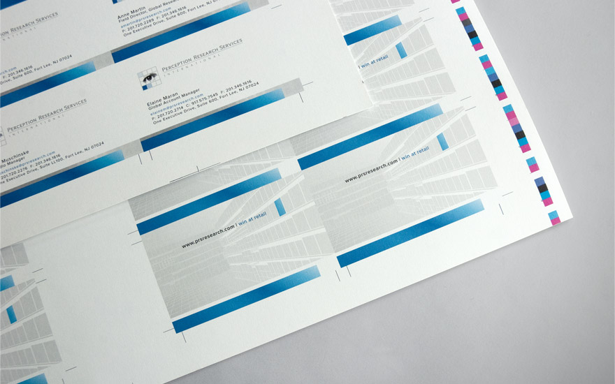 PRS Business Card Press sheets