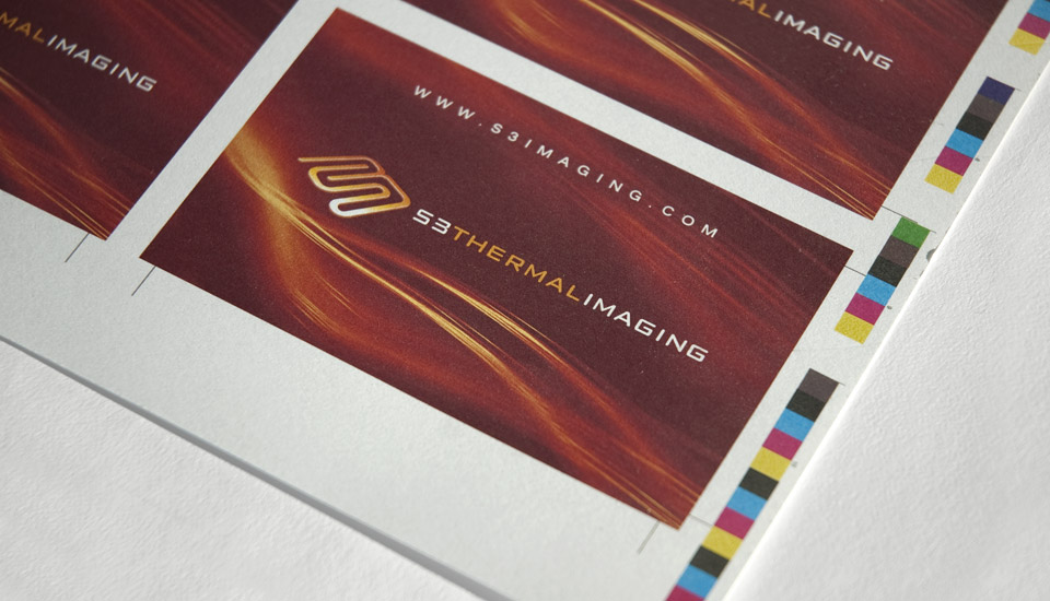S3 Thermal Imaging Business Card Press Check
