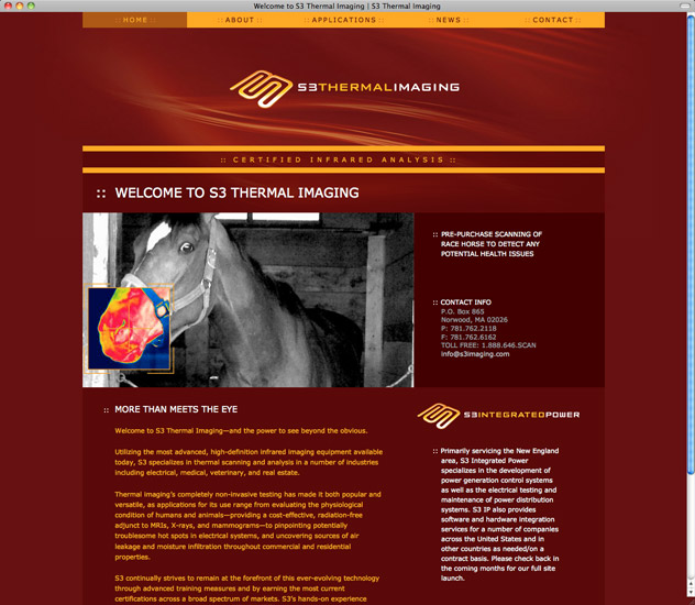 S3 Thermal Imaging Home Page