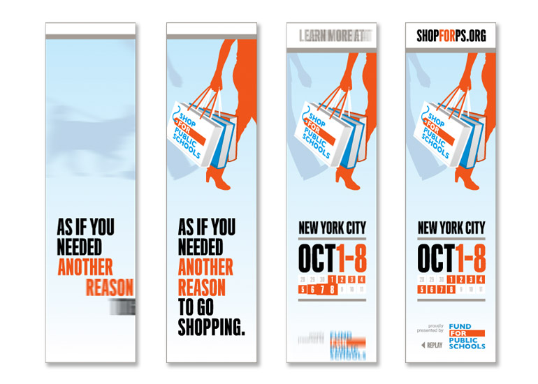 Flash based skyscraper banners were featured on NYC area websites.