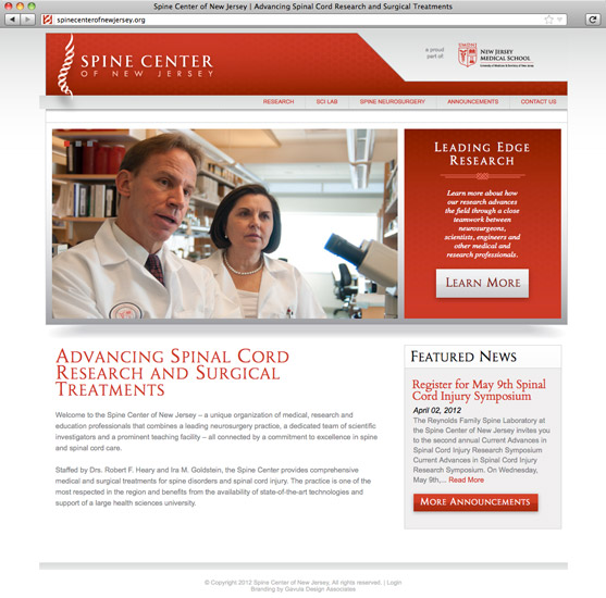 Spine Center of New Jersey Site Home
