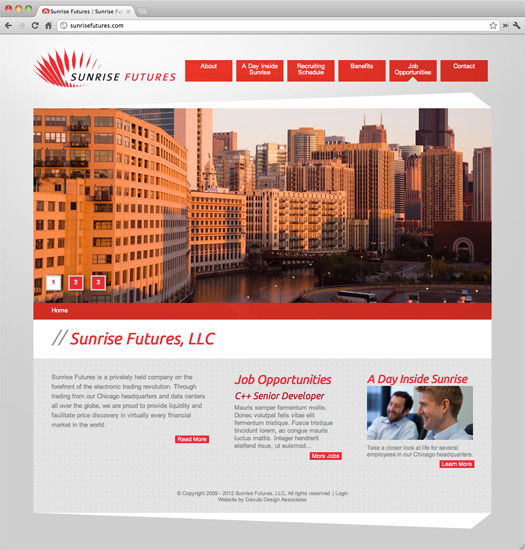 Sunrise Futures Site Home Page
