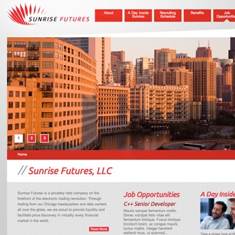 Sunrise Futures Website Redesign
